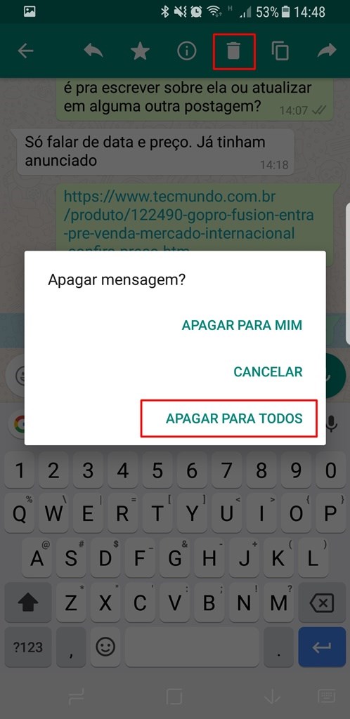 Atualização do WhatsApp permite apagar mensagens enviadas